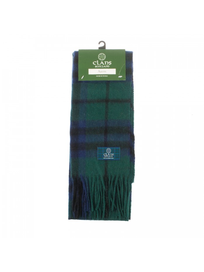 Clans Of Scotland Pure New Wool Scottish Tartan Scarf Austin (One Size) - CC123H4E8UF