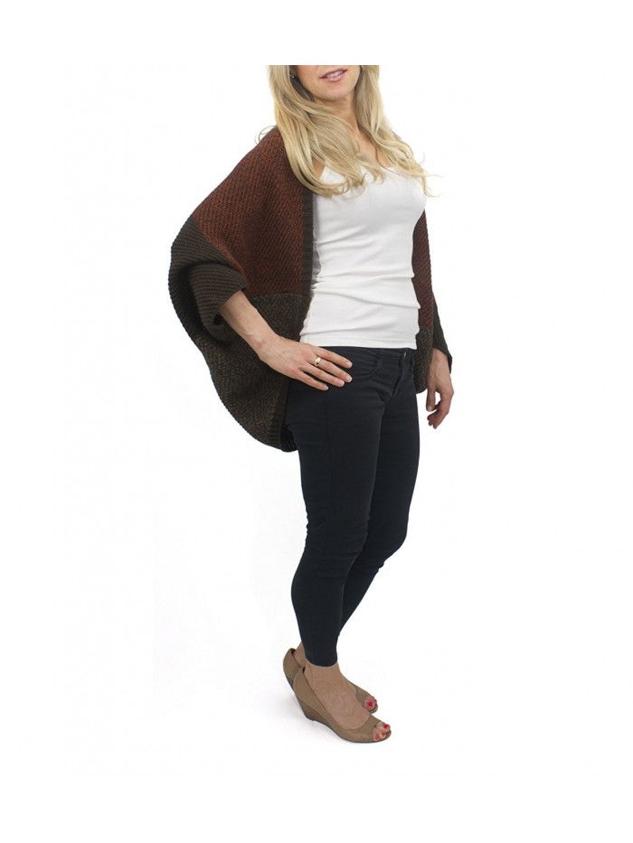 Jessica McClintock Oversized Cardigan Sweater - Brown - CL125W4JM5T