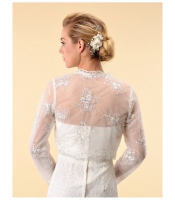 Topwedding Embroidered Wedding Bolero Sleeves