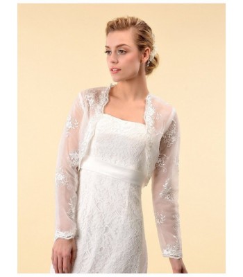 Topwedding Embroidered Wedding Bolero Sleeves in Wraps & Pashminas