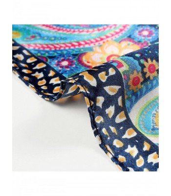 Satin Square Paisley Pattern Neckerchief in Fashion Scarves