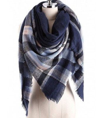 Women's Classic Plaid Tartan Grids Scarf Large Blanket Winter Wraps Shawl - Plaid 50 - C11888L29SQ