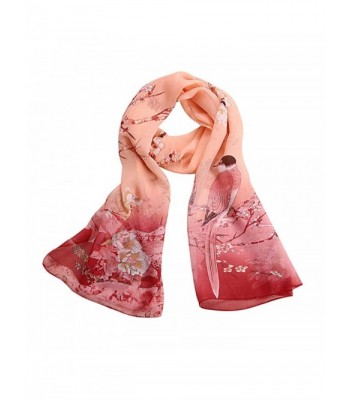 Qingfan Lightweight Scarves Fashion Stylish - Pink - CD185QU8DQT