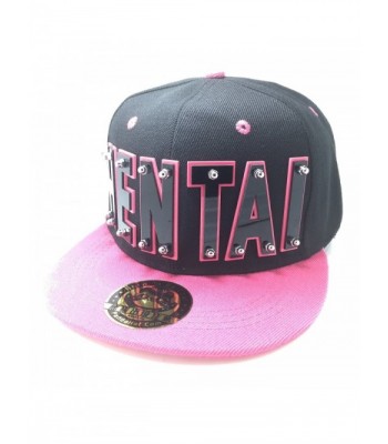 PANDAHAT Hentai Black Pink Brim in Men's Baseball Caps