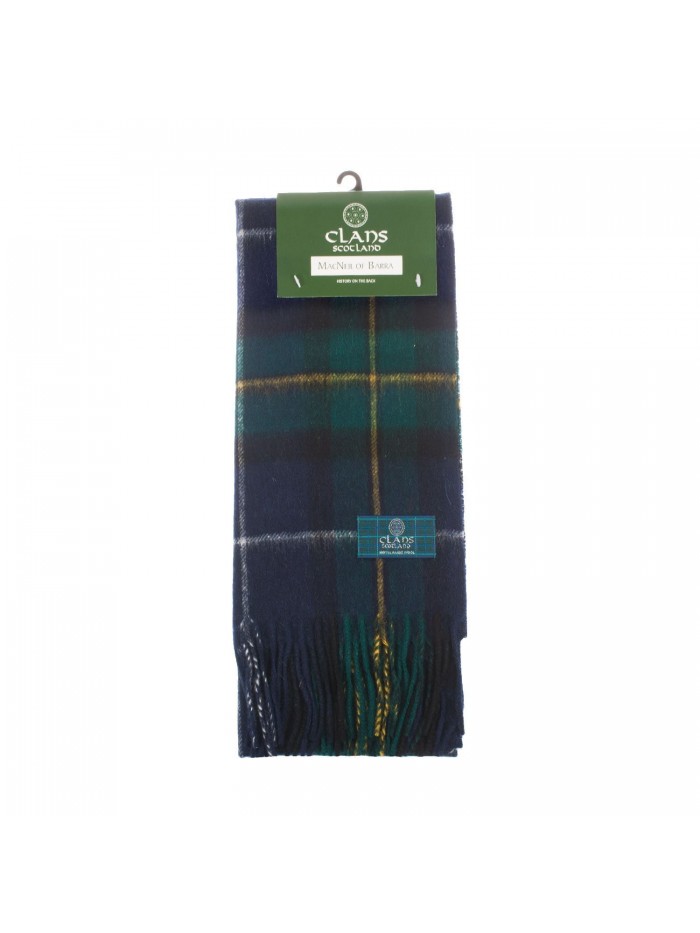 Clans Of Scotland Pure New Wool Scottish Tartan Scarf Macneil Of Barra (One Size) - C3123H4F8J5
