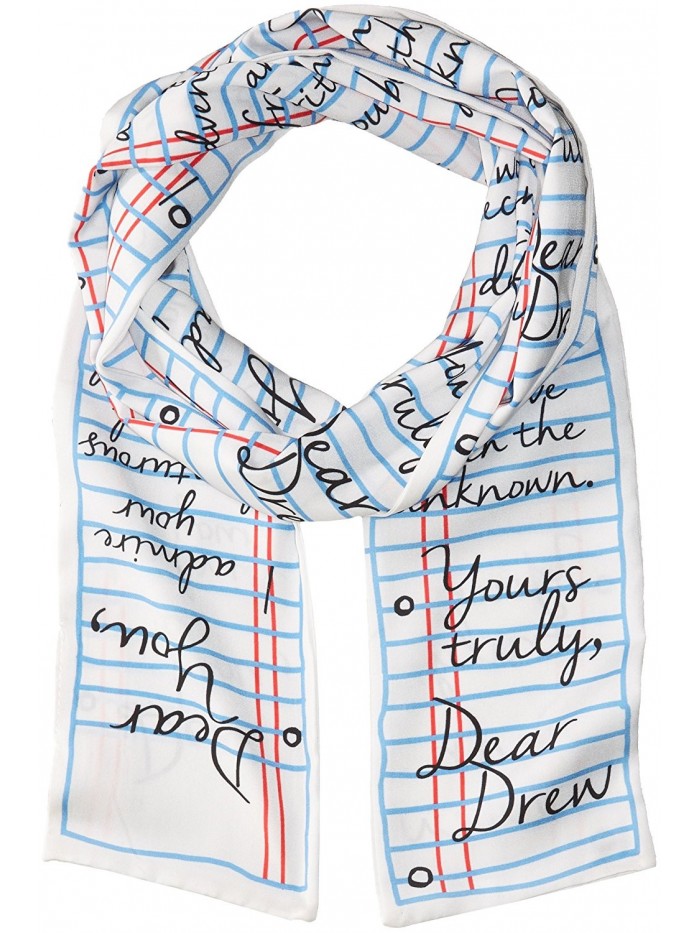 Dear Drew by Drew Barrymore Women's Love Letter Long Skinny Scarf - Cloud Multi - C91858AHS2E