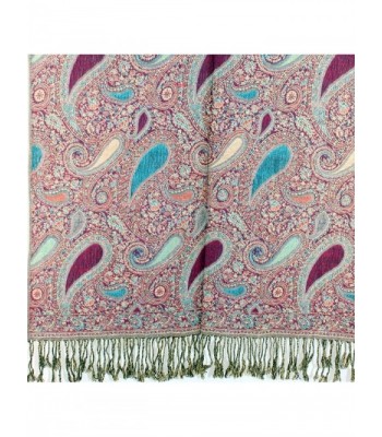 Silver Fever Jacquard Teardrop Pashmina