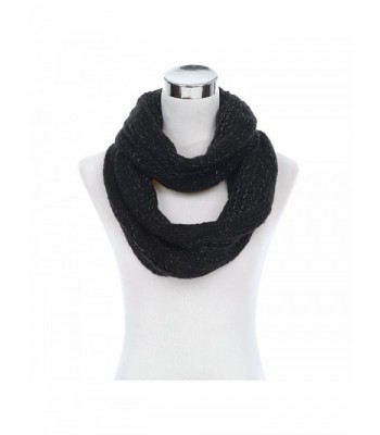 Premium Winter Glitter Infinity Circle in Fashion Scarves