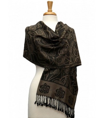 Fashmina Rose Pashmina Shawl Scarf - Khaki - CW185A3W3NZ