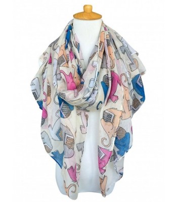 GERINLY Animal Print Scarves Elephant