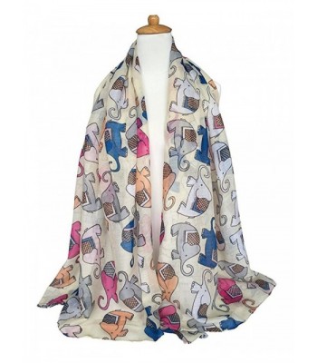 GERINLY Animal Print Scarves Elephant in Fashion Scarves