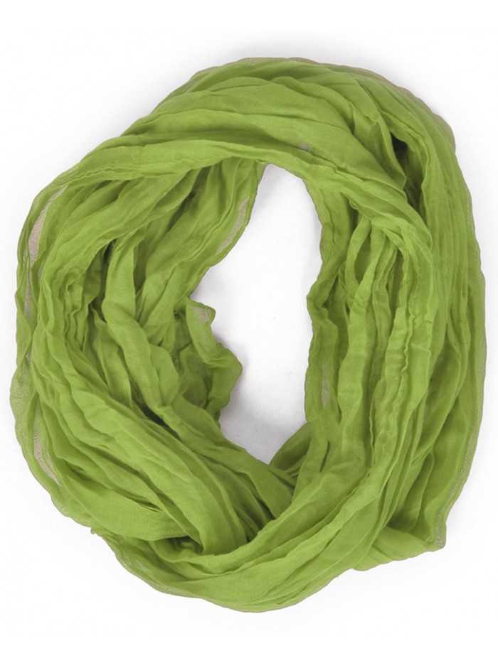 The Solid Viscose Infinity Scarf - Green - CO11K3E74WR