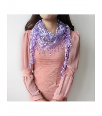 Fashion Triangle Floral Lightweight purple