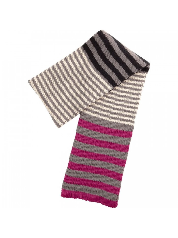 Vera Bradley Women Striped Knit Scarf - Canterberry Magenta - CE11ET7AC45