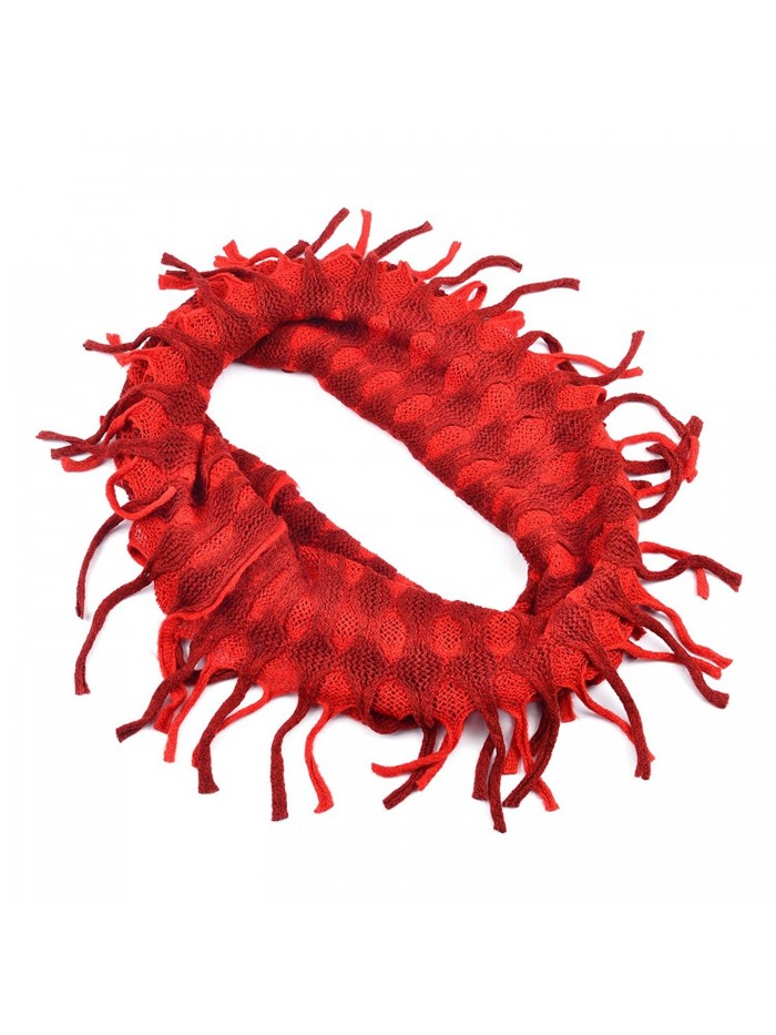 Huan Xun Rusty Red Chiffon Loop Scarf for Lady-multiple Usage - CV110AR0789