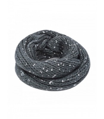 Premium Winter Silver Flakes Infinity in Cold Weather Scarves & Wraps