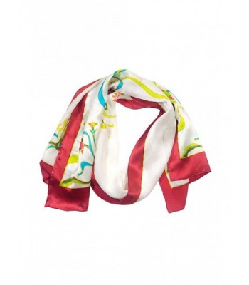 TexereSilk Women's 100% Silk Designer Scarf Shawl - Luxury Stylish Gifts AS0052 - Multicolored - CJ112251EU3