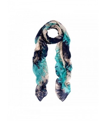 Premium Three-Tone Freestyle Airbrush Scarf - Different Colors Available - Navy - CO11FR2H01P