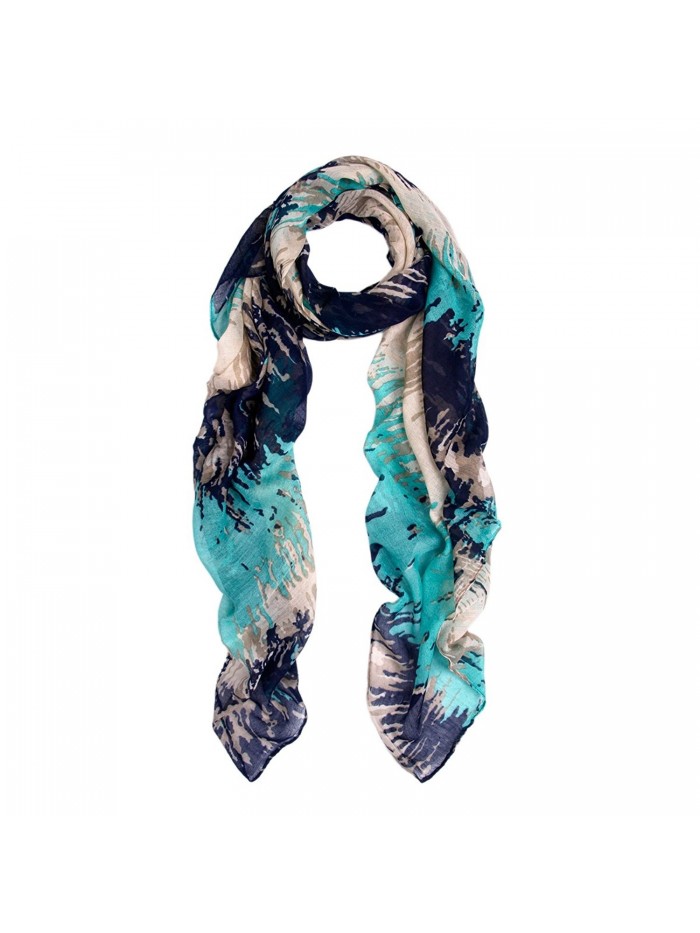 Premium Three-Tone Freestyle Airbrush Scarf - Different Colors Available - Navy - CO11FR2H01P