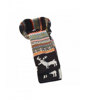 Christmas Knitted Snowflake Reindeer Printed in Fashion Scarves
