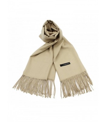 Women Large Cashmere Scarf Warm Shawl Wrap Cape Poncho Blanket Twill Pashmina - Khaki - CL187GC47X3