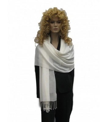 Fancy Pashmina shawl from Cashmere Pashmina Group - Ivory - C7112GWG8MV