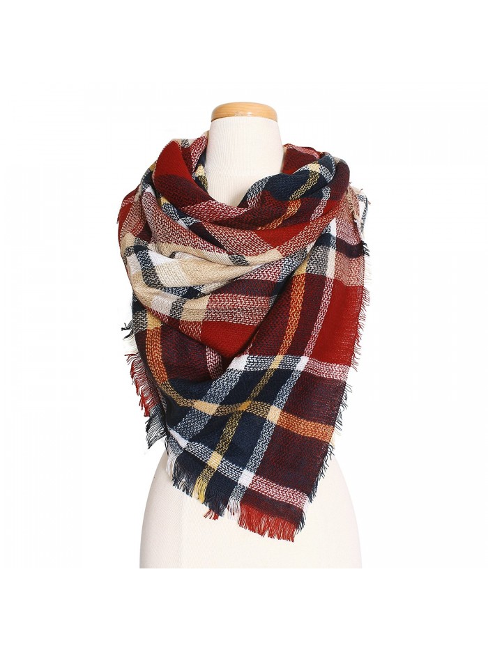 RT Fashion Plaid Multicolor Fall/Winter Blanket Scarves - Bs-11 - CN189GHASKA