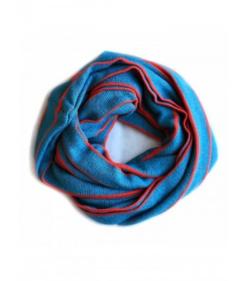 JC Unisex Loop Infinity Muffler Scarf Neck Warmer Shawl Head Wrap Made in USA - Blue/Red - C212NUNXUG8