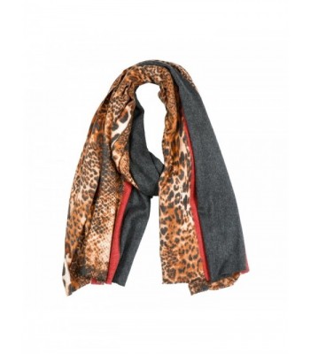 Leopard RiscaWin Classic Cashmere Pashmina - Ls Black - CA185D443XG