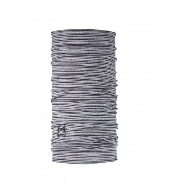 BUFF Lightweight Merino Wool Multifunctional Headwear - Light Grey Stripes - CK12HHRRLTD