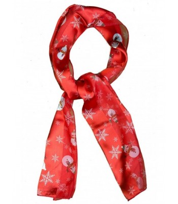 S 1000 XM 6272RED Satin Large icons Snowman - Red W/Large Icons of Snowman (Christmas) - C2188GIRYIS