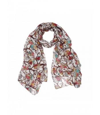 Garnet Owlcity Womens Print Scarves