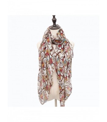 Garnet Owlcity Womens Print Scarves in Fashion Scarves