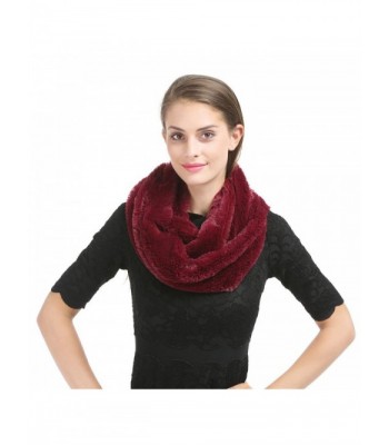 Saferin Womens Infinity Shoulder SSH Burgundy in Cold Weather Scarves & Wraps