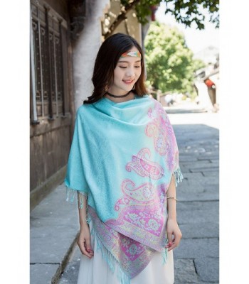 Women Paisley Pashmina Shawl Embroidery