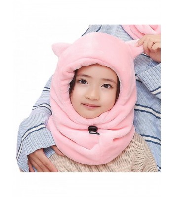 Rgslon Best Kids Ice Skates Boys Girls Windproof Hat Ski Mask Balaclava Full Face Beanie - Pink Ear - C9187HXSS7W