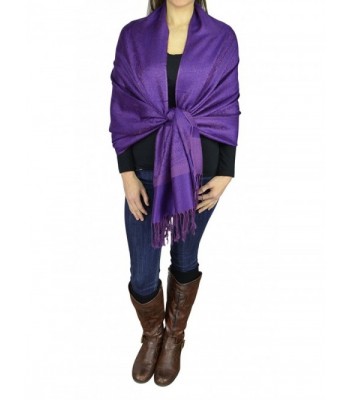 Belle Donne Jacquard Paisley Pashmina in Wraps & Pashminas