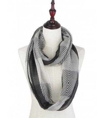 Vivian Vincent Elegant Checked Infinity in Cold Weather Scarves & Wraps
