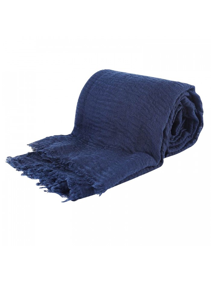 Pashmina Scarf- Wrinkled Solid Color Pashmina Shawls and Wraps for ...