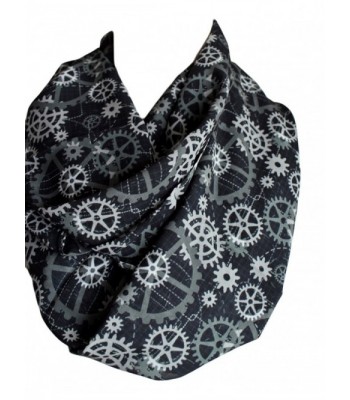 Etwoa's Mechanics Print Infinity Scarf Geeky Scarf Engineer Gift Circle Scarf - C012O3BAN5H