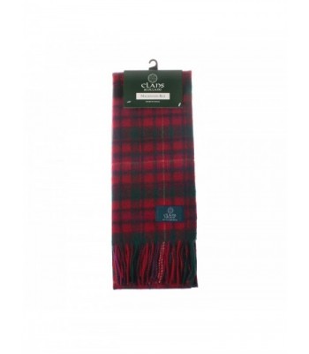 Clans Of Scotland Pure New Wool Scottish Tartan Scarf Mackinnon Red (One Size) - CH123BWQ5NL