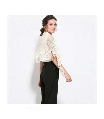 ZORJAR Knitted Crochet Triangle Fashion in Wraps & Pashminas