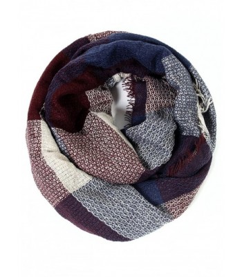 Scarfand's Plaid & Tartan Winter Scarf Wraps - Block Blue - CE11QDLJSL9