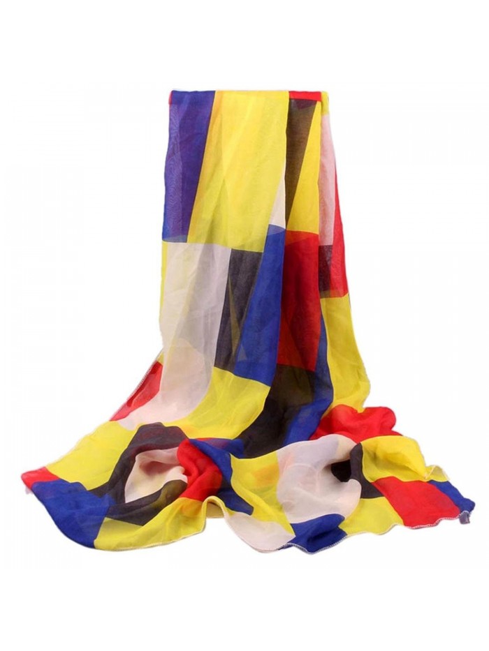 Sunfei Fashion Women Long Soft Wrap scarf Ladies Shawl Chiffon Scarf Scarves - Multicolor - C012LKB4BFT