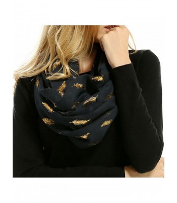 Women Feather Lightweight Bronzing Scarves