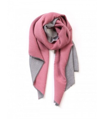 EUPHIE YING Womens Rich Solid Color Long Soft Spring Scarf - Paleviolet+/Dimgrey - C71867XELM6