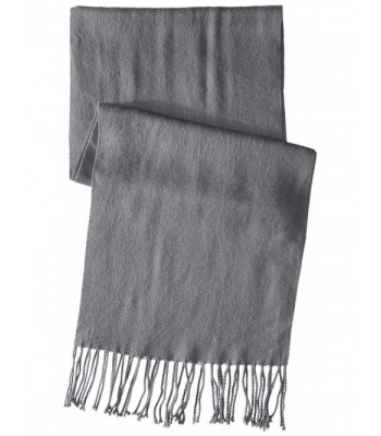 Gabriella Womens Solid Scarf Fringe