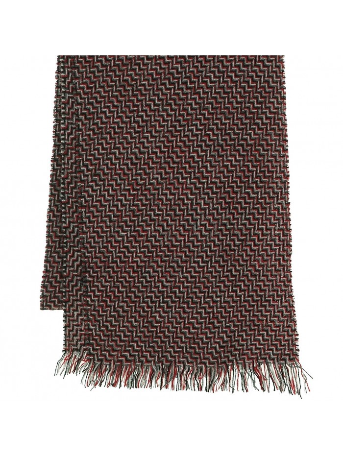 Charter Club Women's Herringbone Cashmere Scarf - Scarlet - CA11M4O2MHV