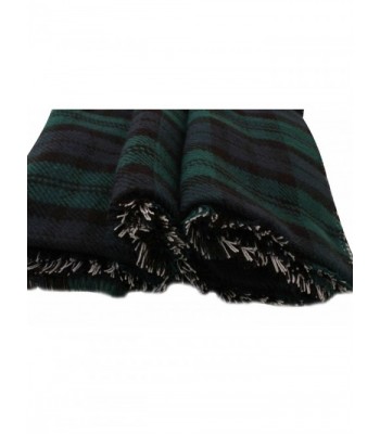 BeAllure Checked Blanket TrimsWomens Reversible