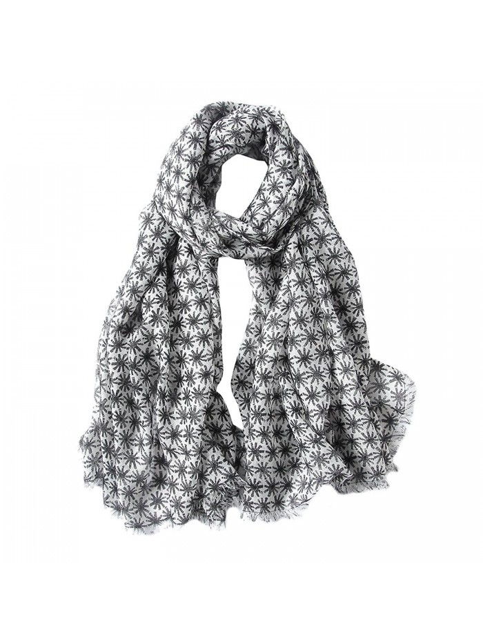 MaaMgic Womens Winter Long Polka Dot Scarf Ladies Warm Soft Pashmina Wrap - Black - CM185L4LL2T